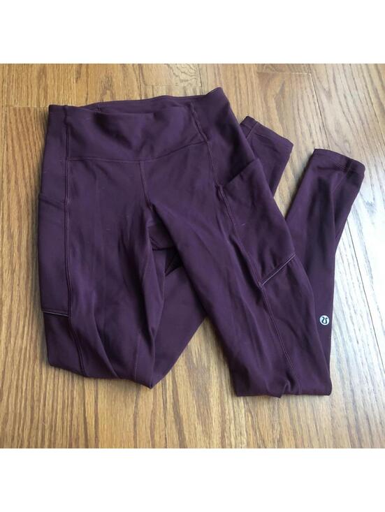 lululemon athletica Pants - Lululemon Women's Burgundy and Purple Legging